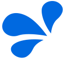 Splash (Blue, Large, Left) | Graphical Element